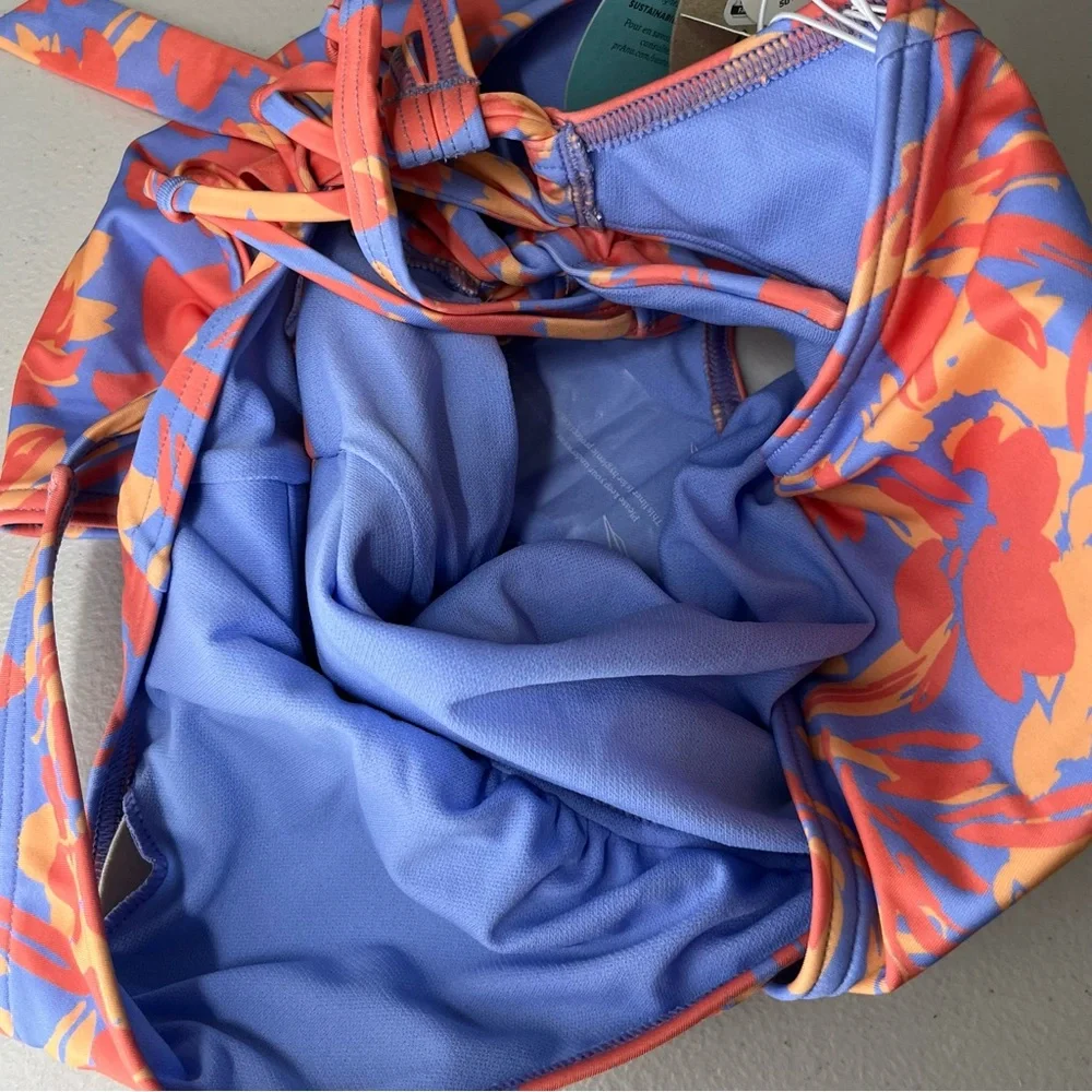 PRANA NWT ATALIA ONE PIECE SWIMSUIT IN MORNING GLORY BLOOM SMALL AND MEDIUM - Picture 12 of 12